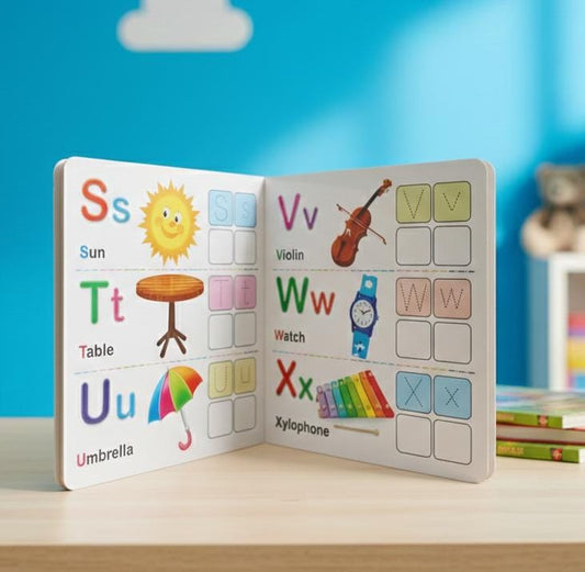 ABC Learning Book – Reusable Read and Write Alphabet Book for Kids