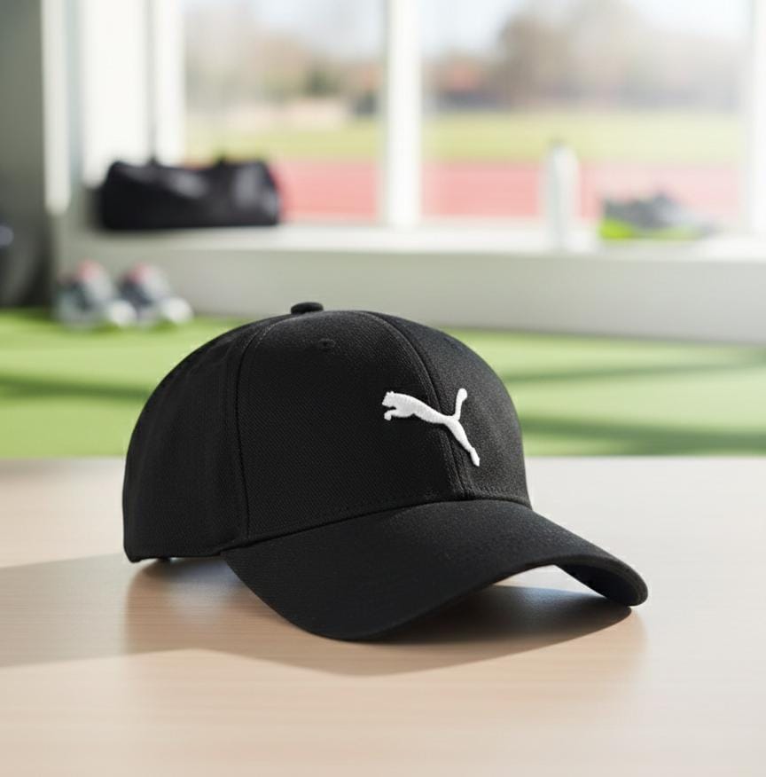 Puma Unisex Adjustable Cap – Sleek Black Athletic Hat for Daily Wear