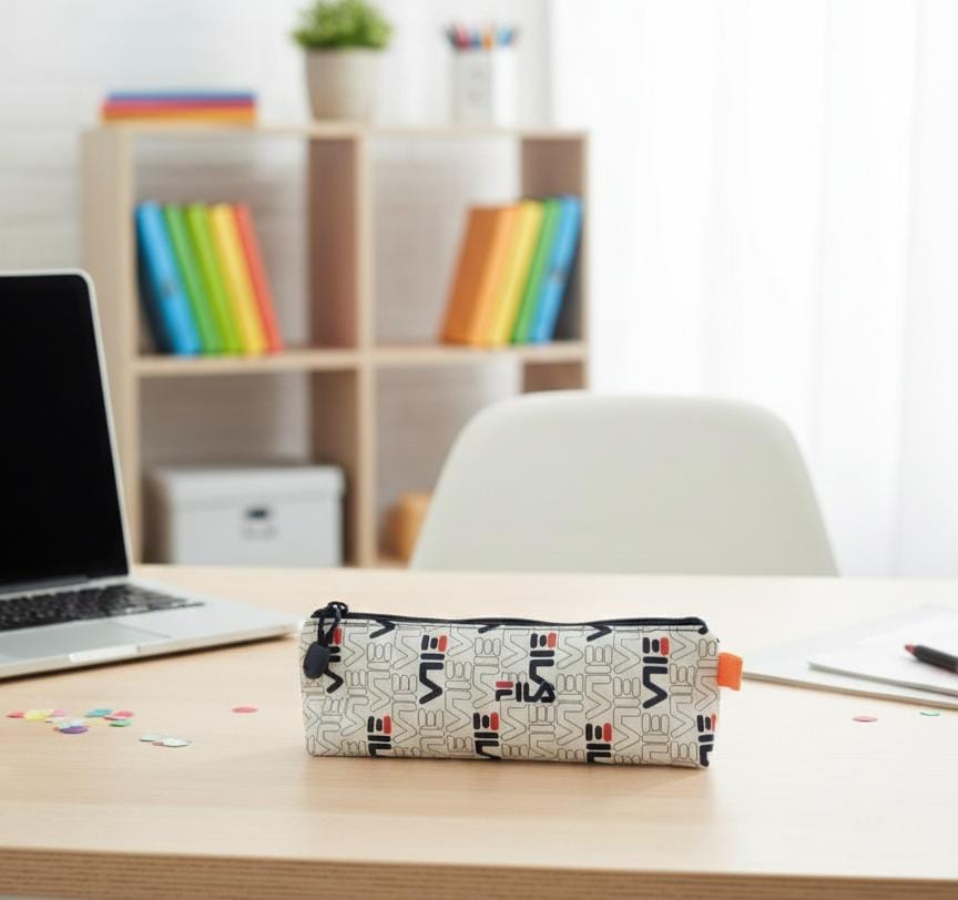 Stylish Printed Canvas Pencil Pouch