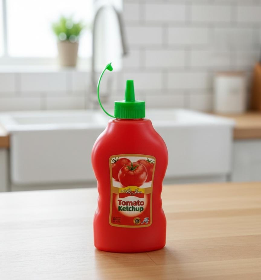 Premium Red Ketchup Squeeze Bottle – Easy Pour & Mess-Free Storage