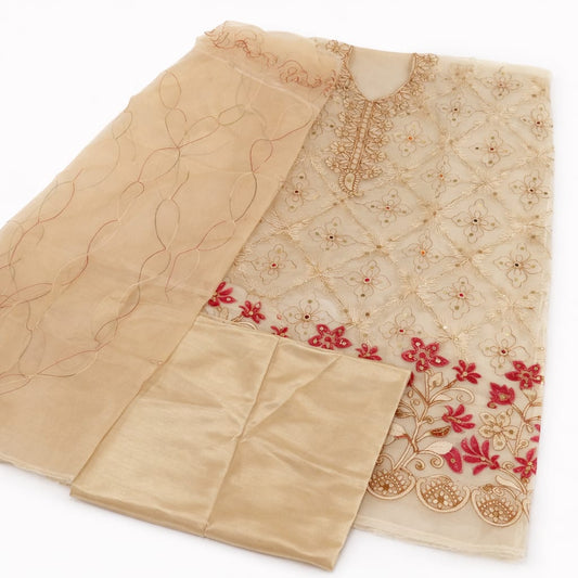 Elegant Embroidered Unstitched 3 Piece Suit – Premium Chiffon Collection