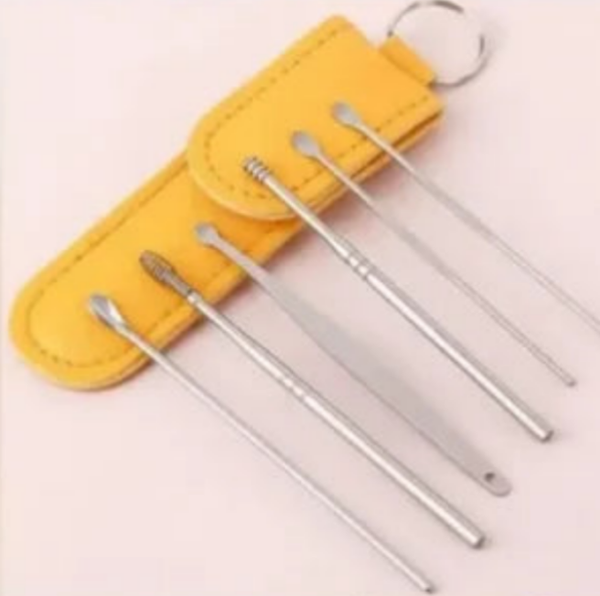 Ear Wax Cleaning Kit, 6 Pcs Ear Pick Tools