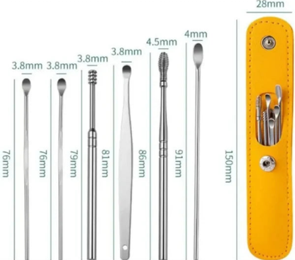 Ear Wax Cleaning Kit, 6 Pcs Ear Pick Tools