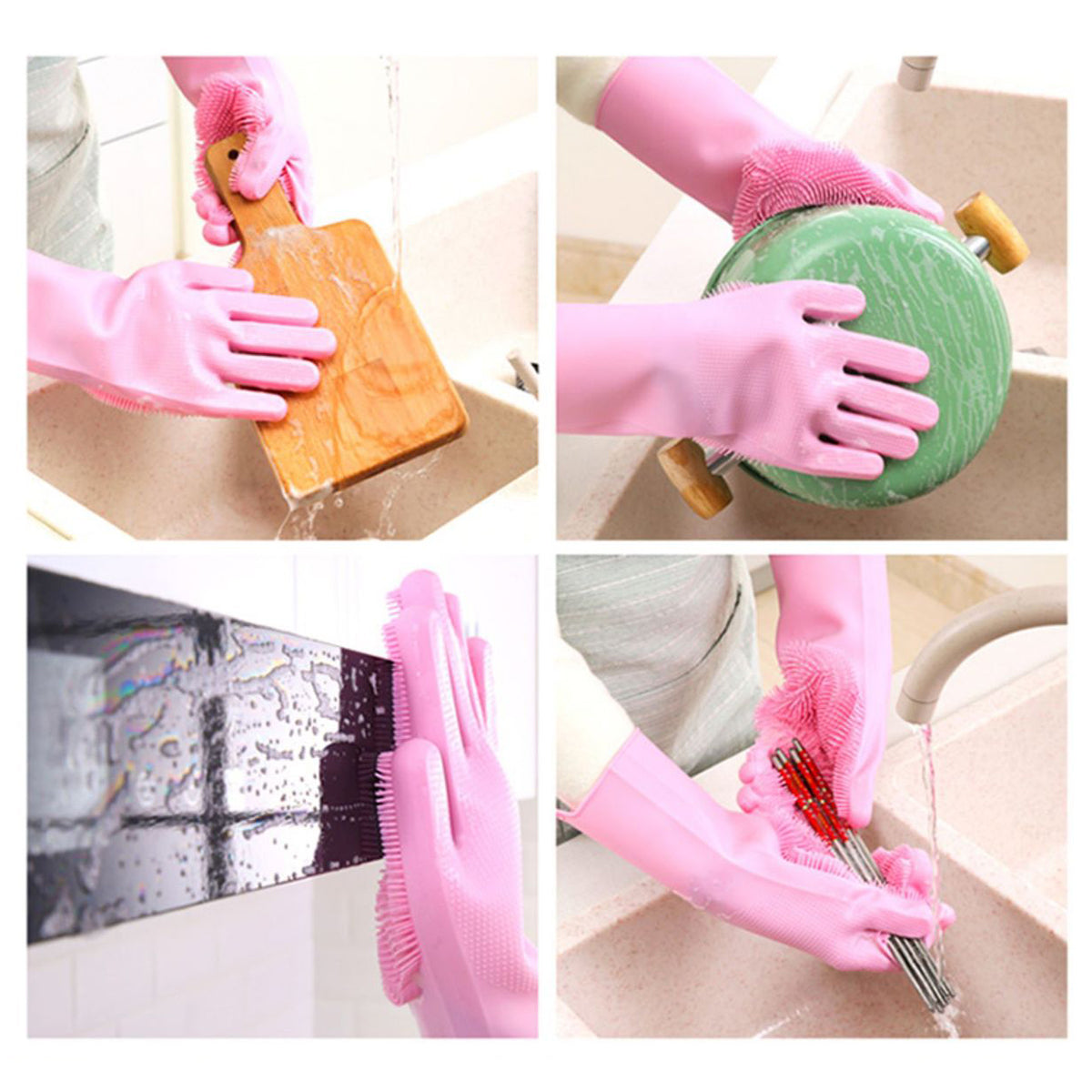 Silicone Washing Gloves