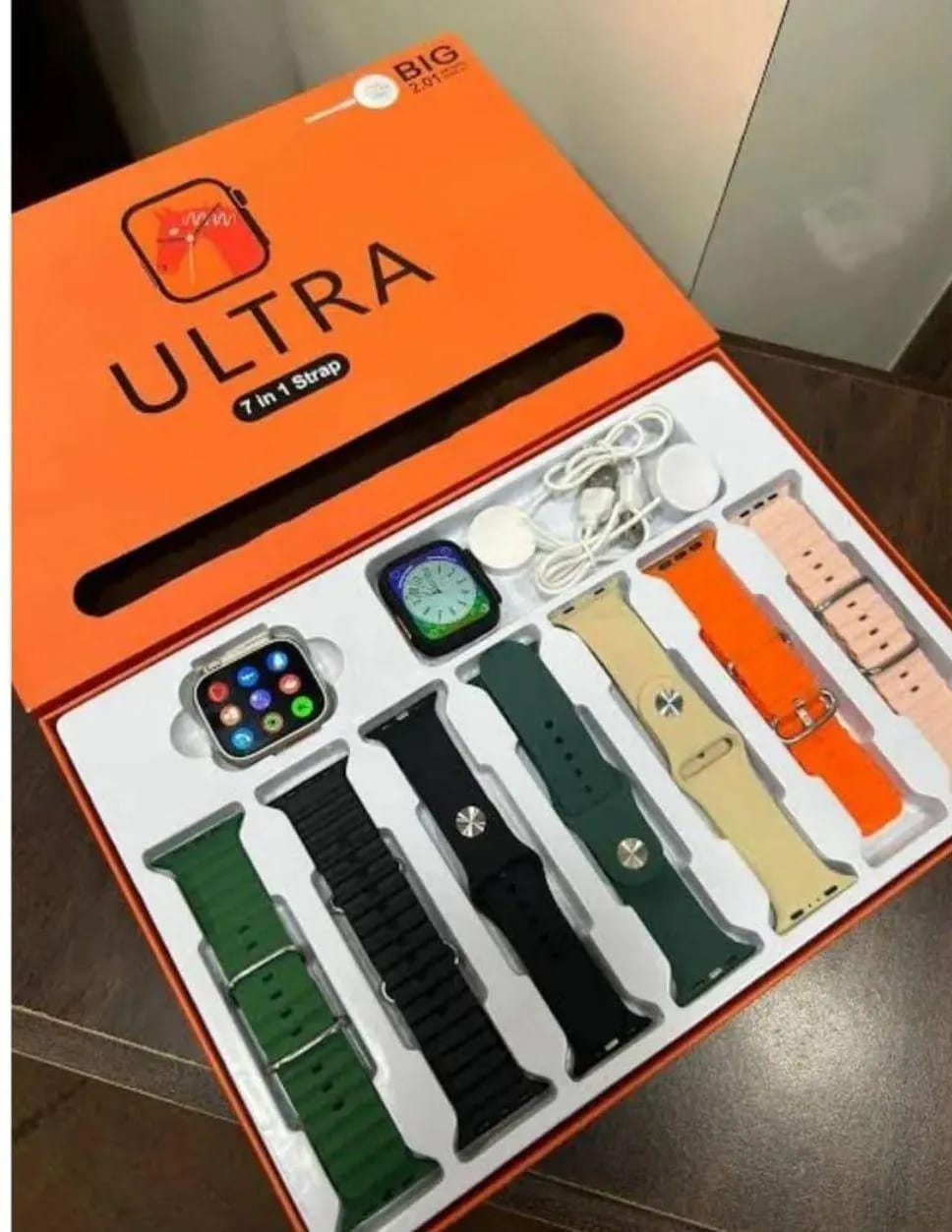7+1 Smart Watch Ultra 2 with Metal Strap