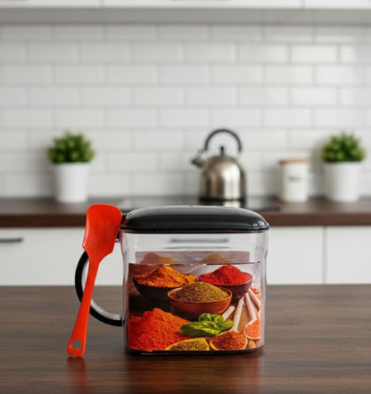 Premium Square Spice Storage Jar – Convenient and Stylish Kitchen Organizer