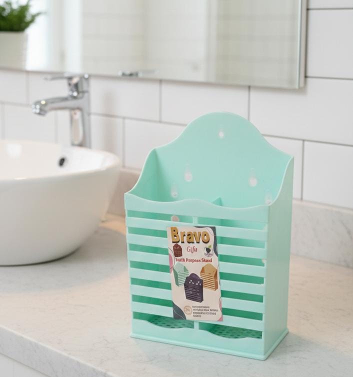 Wall Mountable Organizer – Multi Purpose Stand for Bathroom and Kitchen