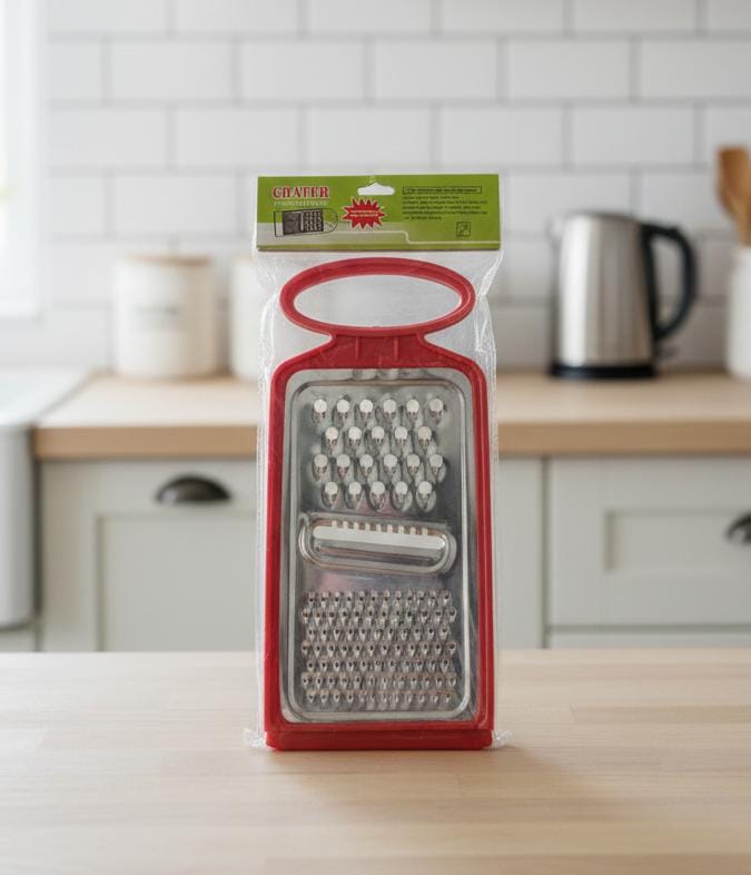 Stainless Steel 3 in 1 Kitchen Grater and Vegetable Slicer – Fast and Easy Food Prep Tool