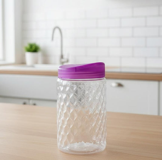 Food Storage Jars – Airtight Round Plastic Containers for Kitchen Use