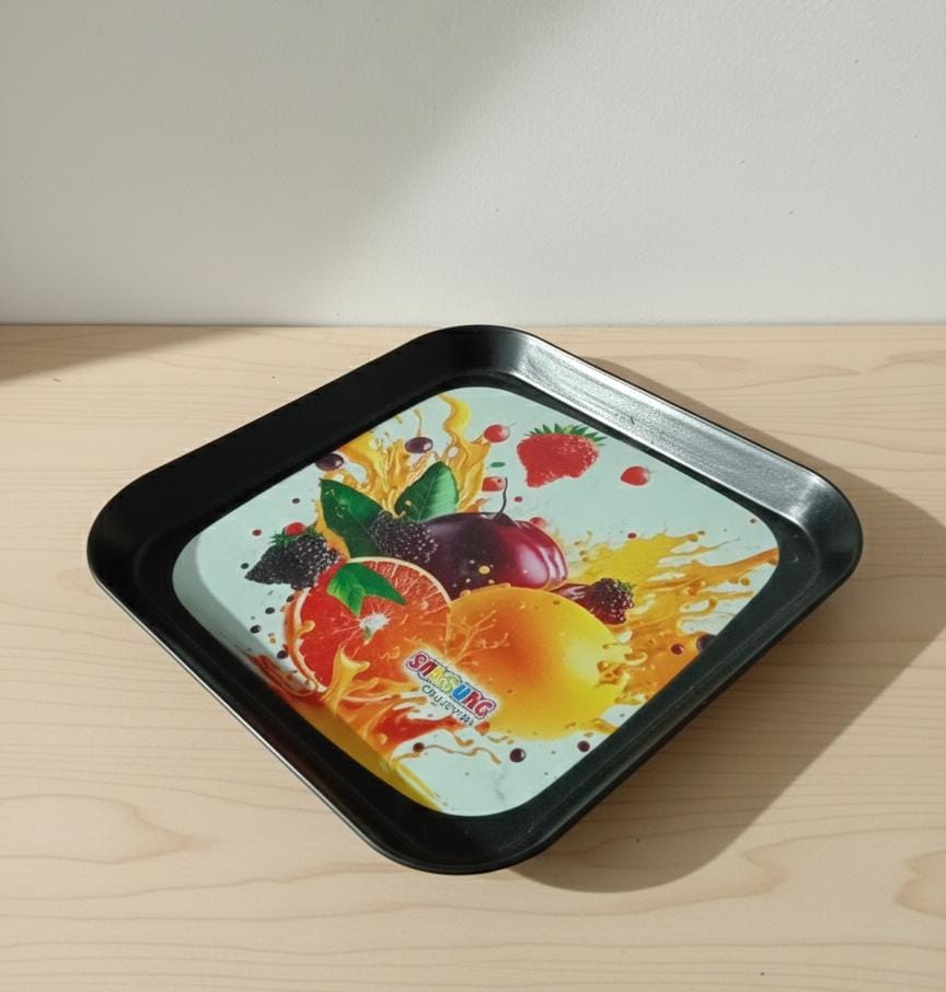 Fruit Print Serving Tray – Stylish and Durable Square Melamine Tray