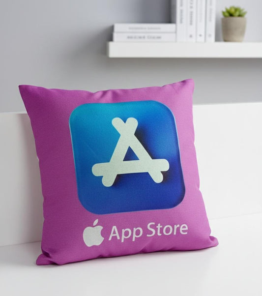 App Store Icon Decorative Cushion – Modern and Stylish Plush Pillow for Home and Office