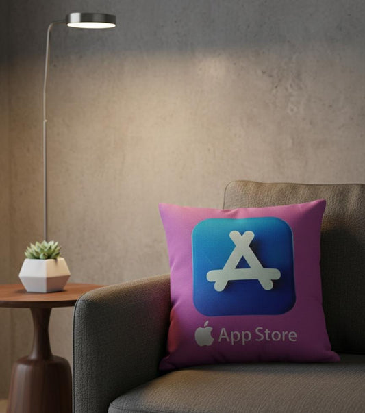 App Store Icon Decorative Cushion – Modern and Stylish Plush Pillow for Home and Office