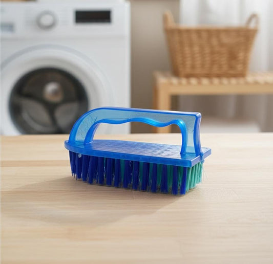 Heavy Duty Laundry Scrub Brush with Ergonomic Handle – Powerful Cleaning Tool for Clothes and Home