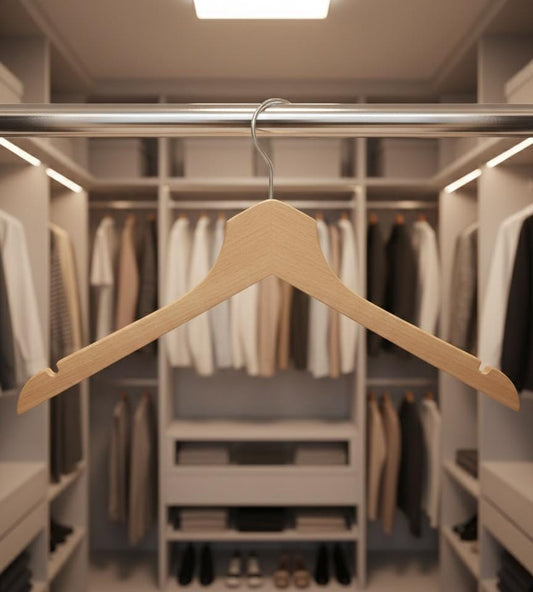 Premium Natural Wooden Clothes Hanger