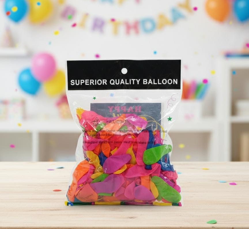 Multicolor Party Balloons (Pack of 50+)