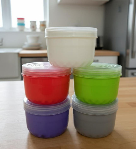 Premium Stackable Plastic Container Set (Pack of 5)