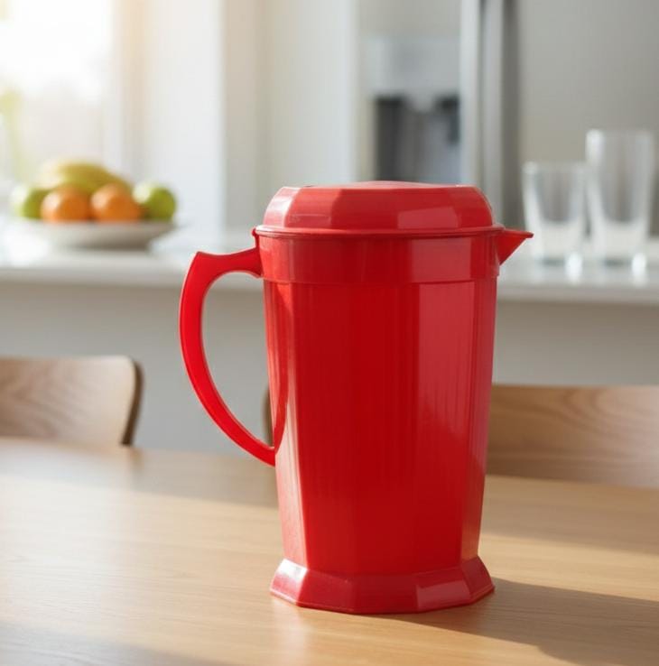 Stylish 2-Litre Red Serving Jug (BPA-Free)