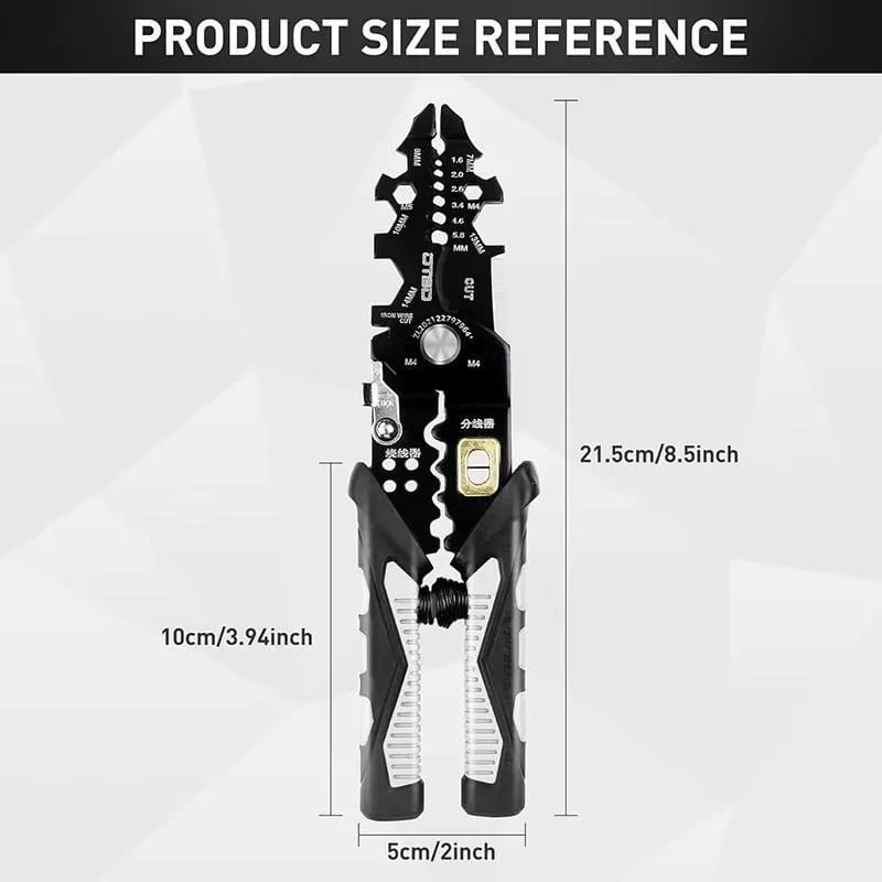 25-in-1 German Style Multi-Functional Electrician Pliers – Heavy-Duty Wire Tool