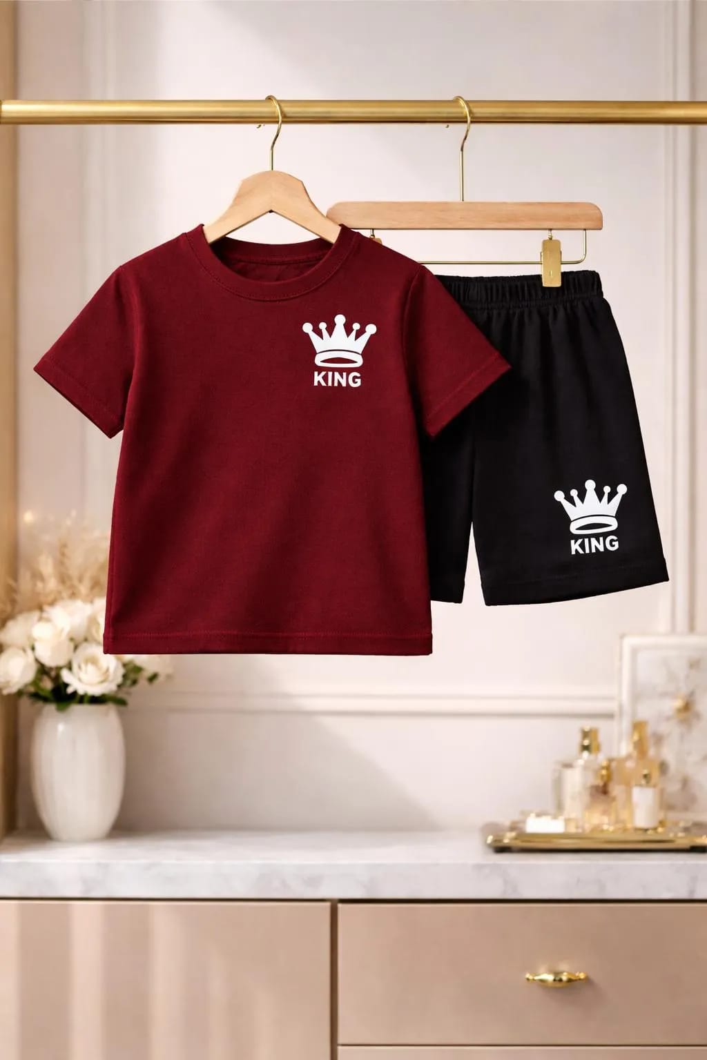 2 Pcs Boy's Polyester Printed Tracksuit